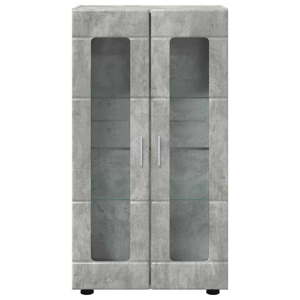 Kreveta s policom FLORIN Betonski sivi 55,5 x 29 x 100 cm