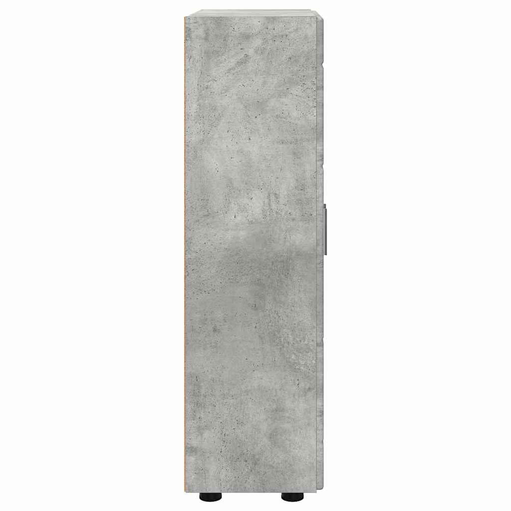 Kreveta s policom FLORIN Betonski sivi 55,5 x 29 x 100 cm