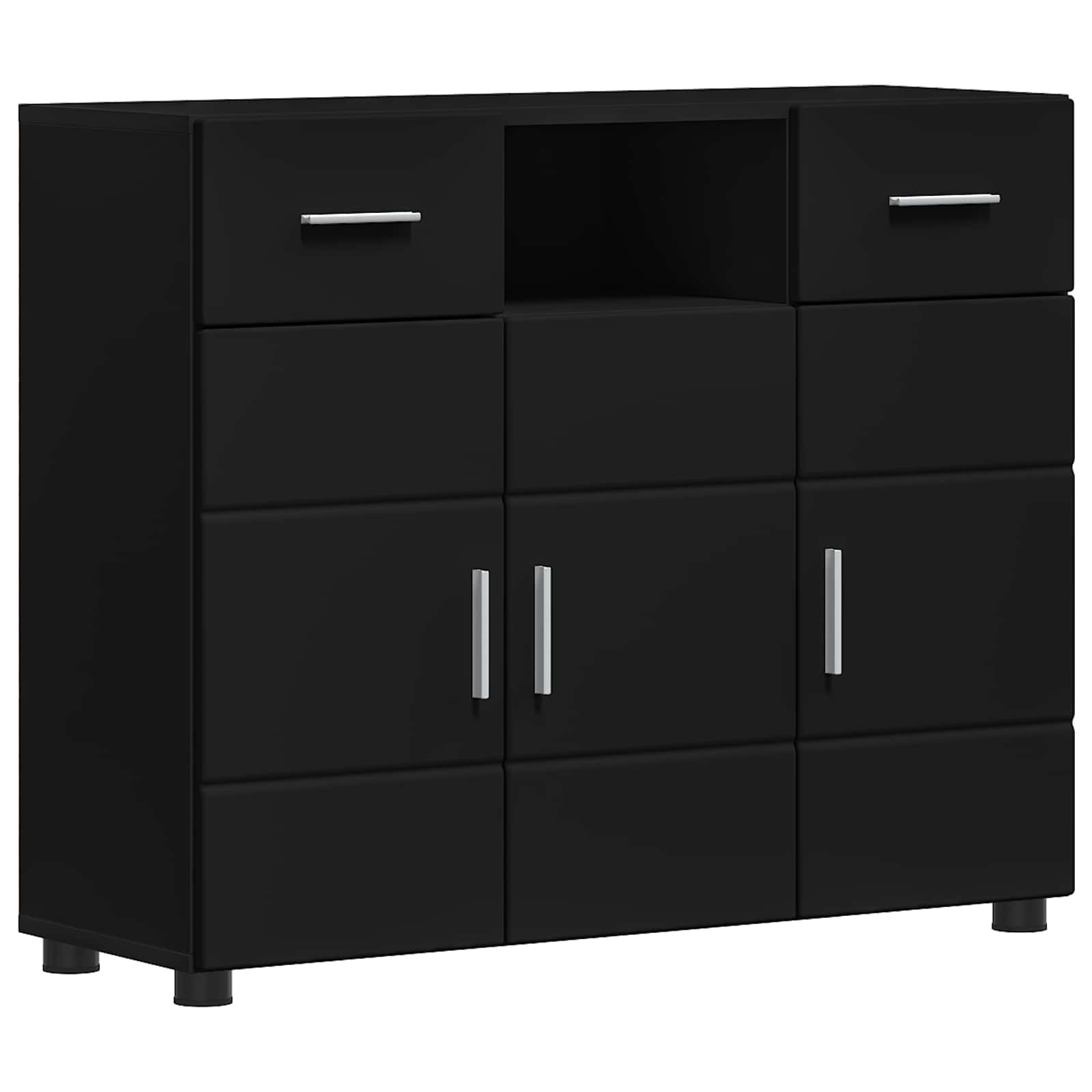 Drveni ormar Crna 88,5 x 30,5 x 73 cm Konstruirano drvo