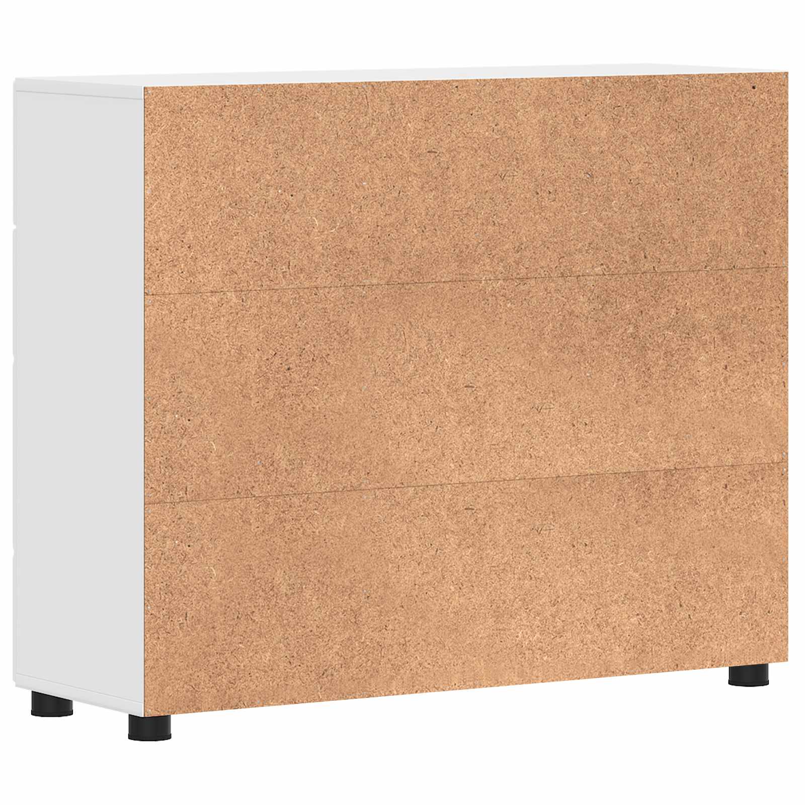 Drveni ormar s ladicama Visoki sjaj bijela 88,5 x 30,5 x 73 cm