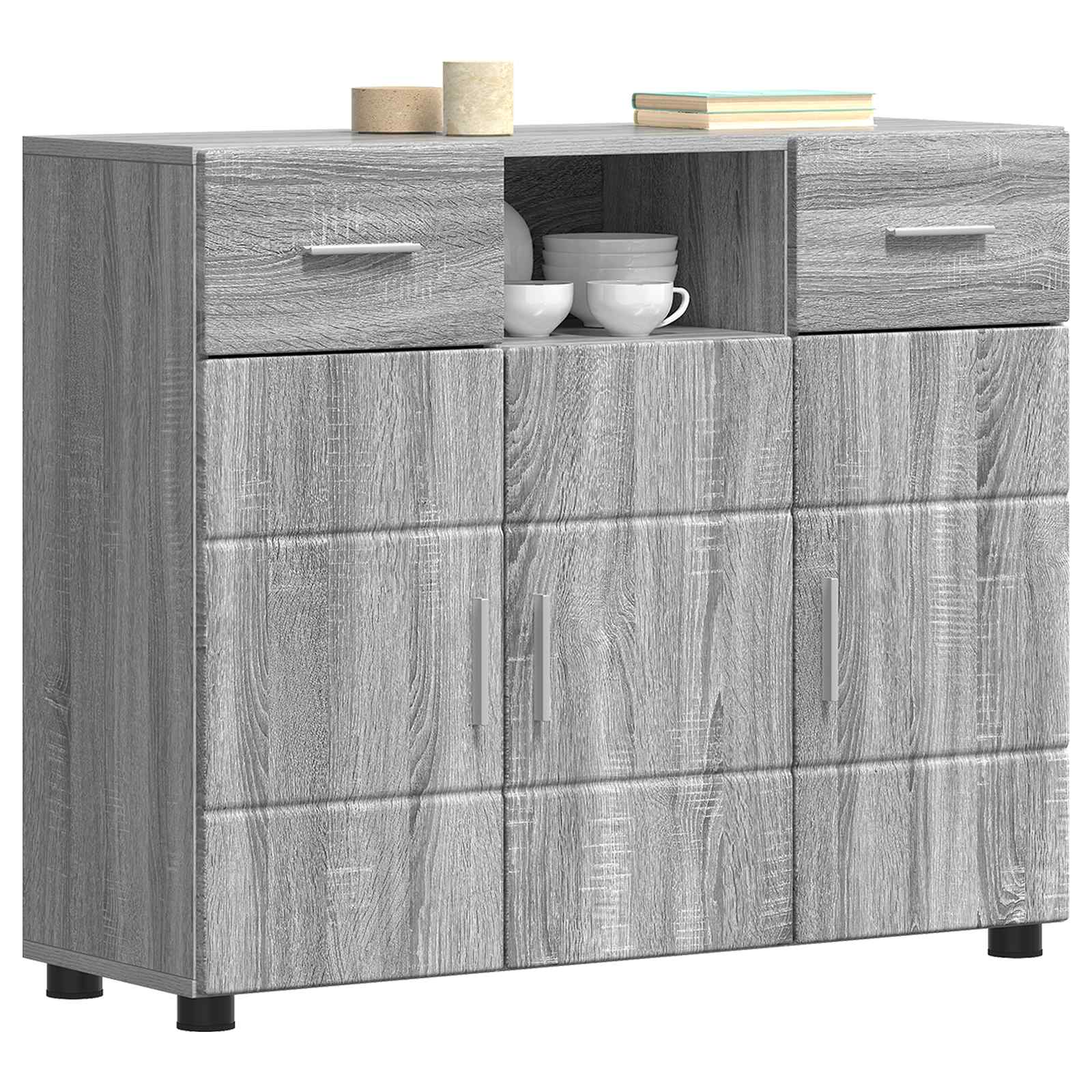 Drveni ormar Siva Sonoma 88,5 x 30,5 x 73 cm Konstruirano drvo