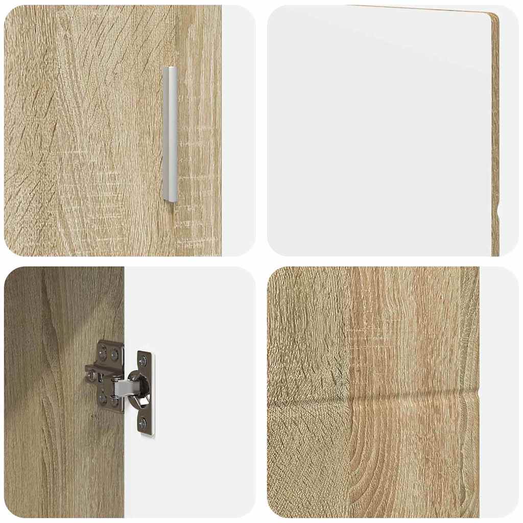 Kreveta s policom FLORIN Sonoma hrast 88,5 x 30,5 x 55,5 cm