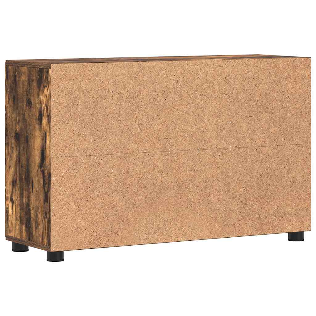 Kreveta s policom FLORIN Dimljeni hrast 88,5 x 30,5 x 55,5 cm