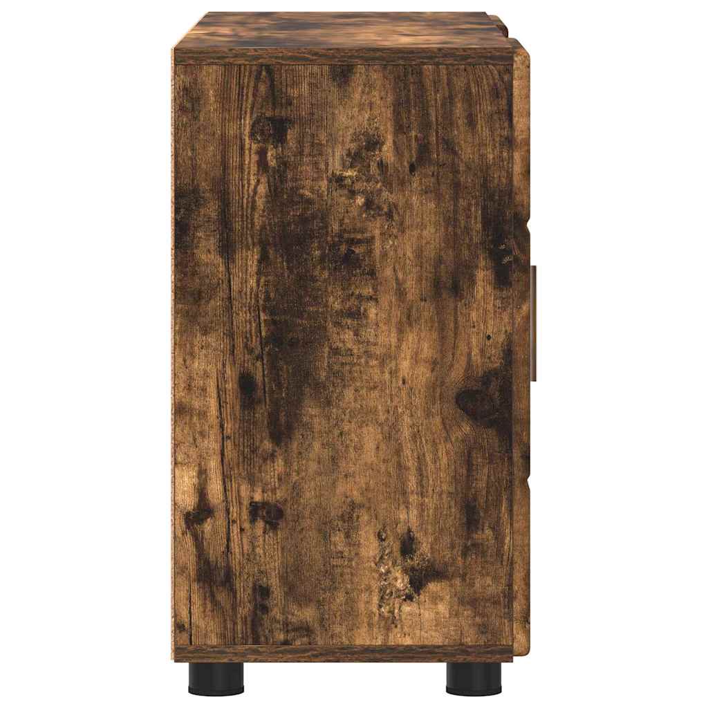 Kreveta s policom FLORIN Dimljeni hrast 88,5 x 30,5 x 55,5 cm