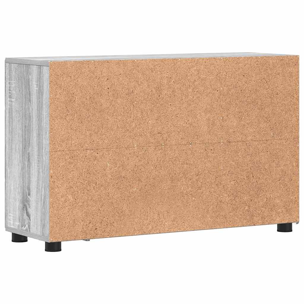 Kreveta s policom FLORIN Siva Sonoma 88,5 x 30,5 x 55,5 cm