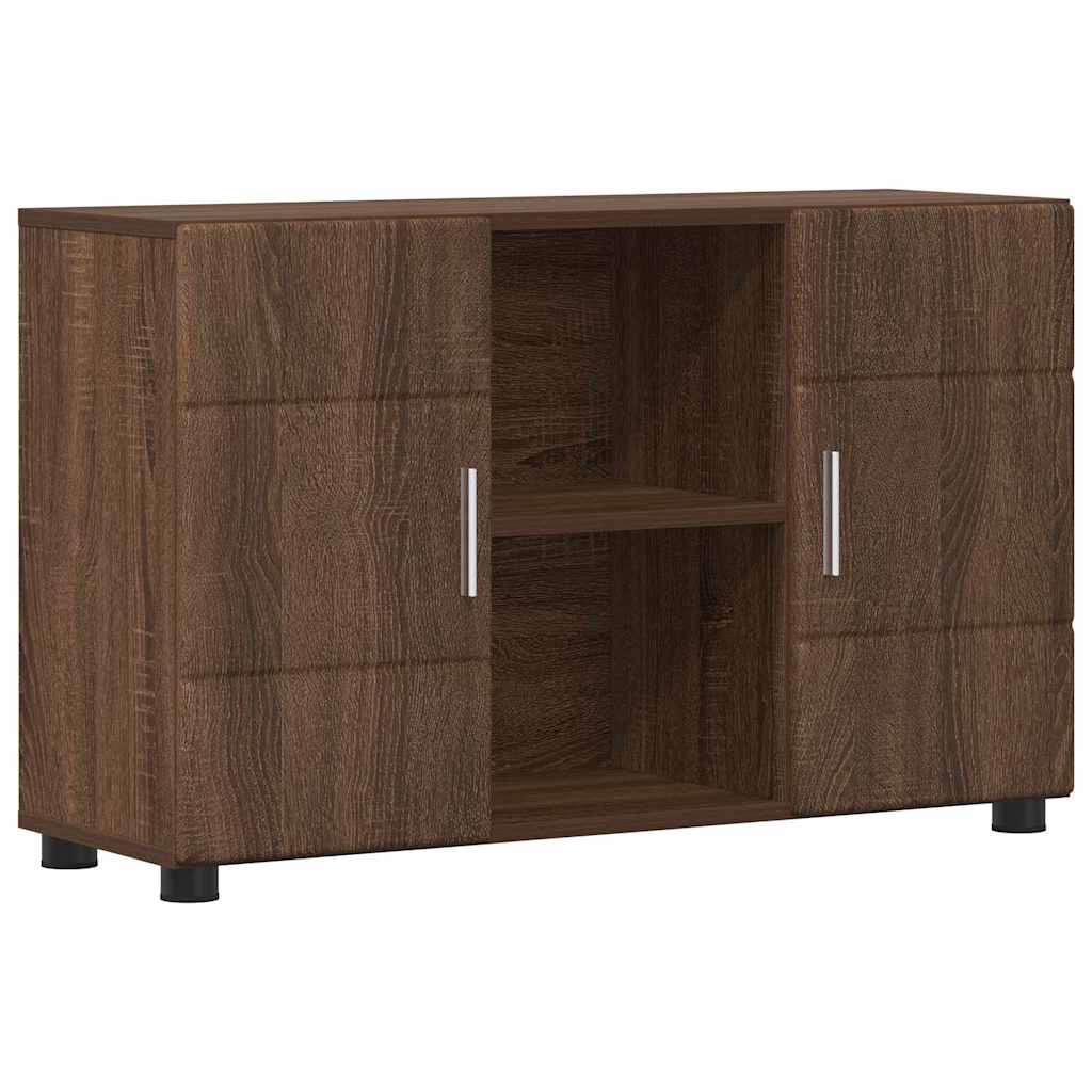 Kreveta s policom FLORIN Smeđi hrast 88,5 x 30,5 x 55,5 cm