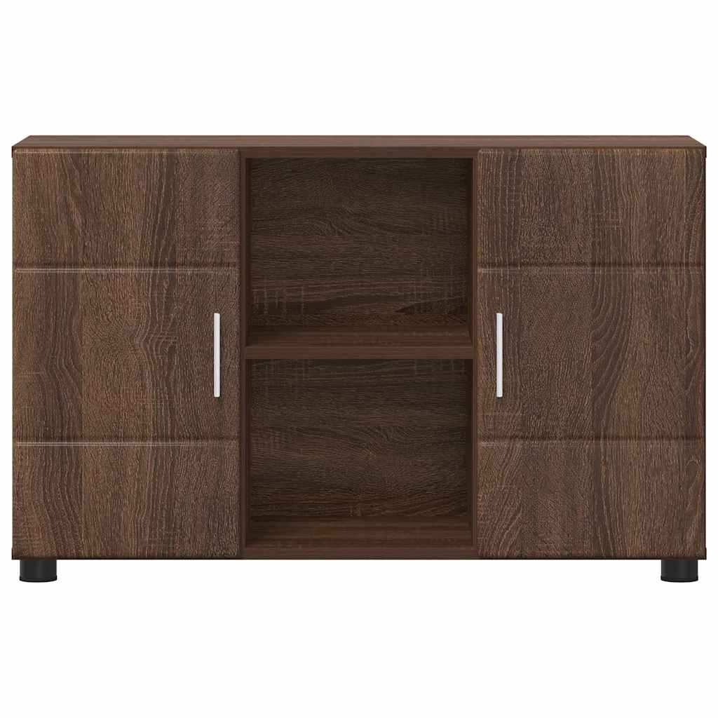 Kreveta s policom FLORIN Smeđi hrast 88,5 x 30,5 x 55,5 cm