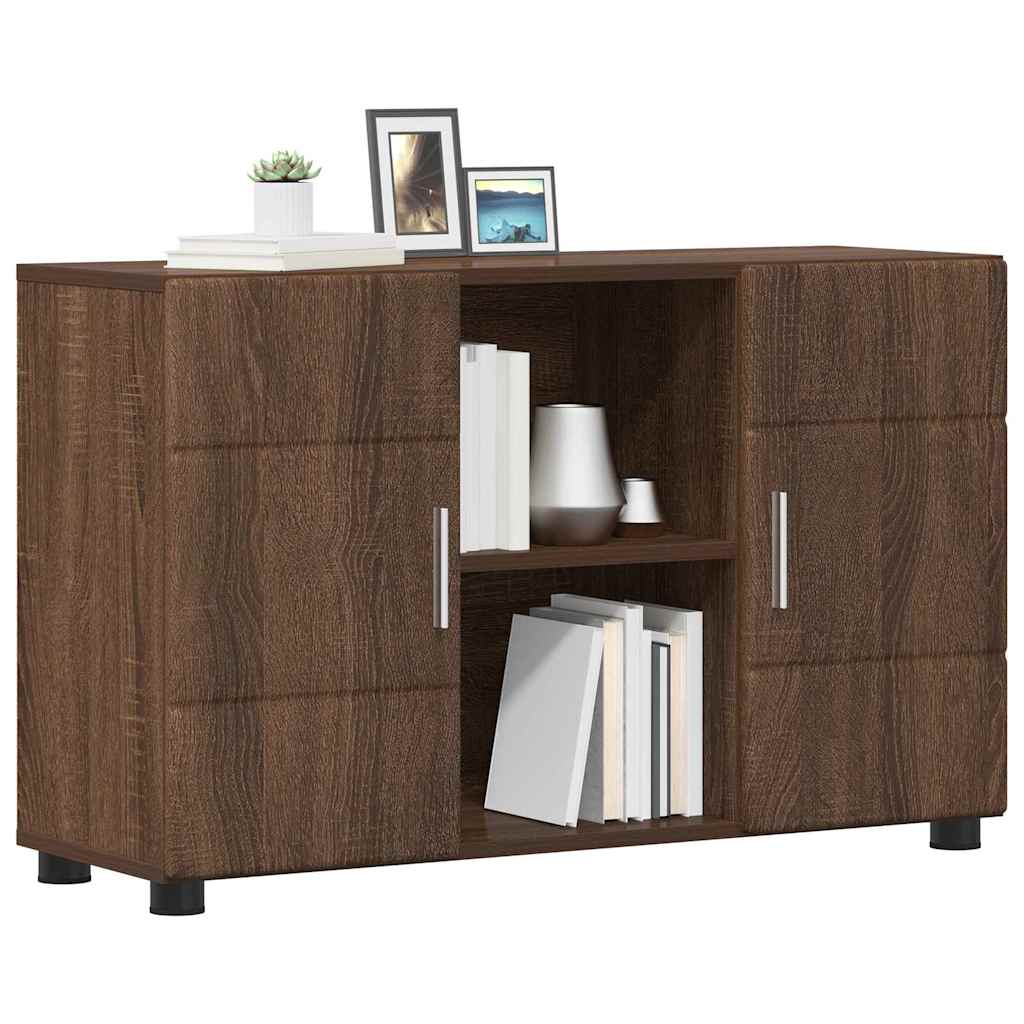 Kreveta s policom FLORIN Smeđi hrast 88,5 x 30,5 x 55,5 cm