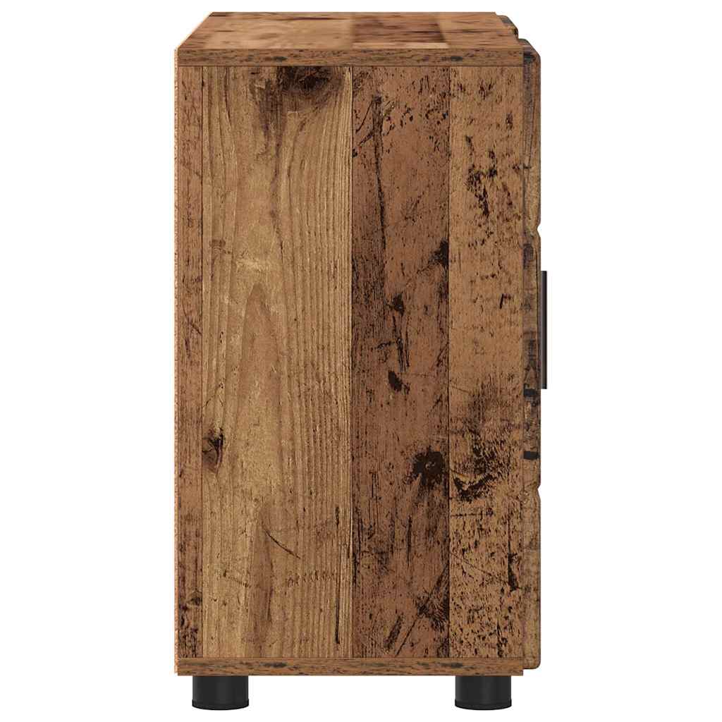 Kreveta s policom FLORIN Staro drvo 88,5 x 30,5 x 55,5 cm