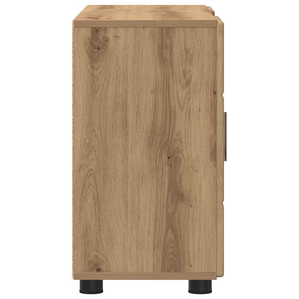 Kreveta s policom FLORIN Umjetnički hrast 88,5 x 30,5 x 55,5 cm