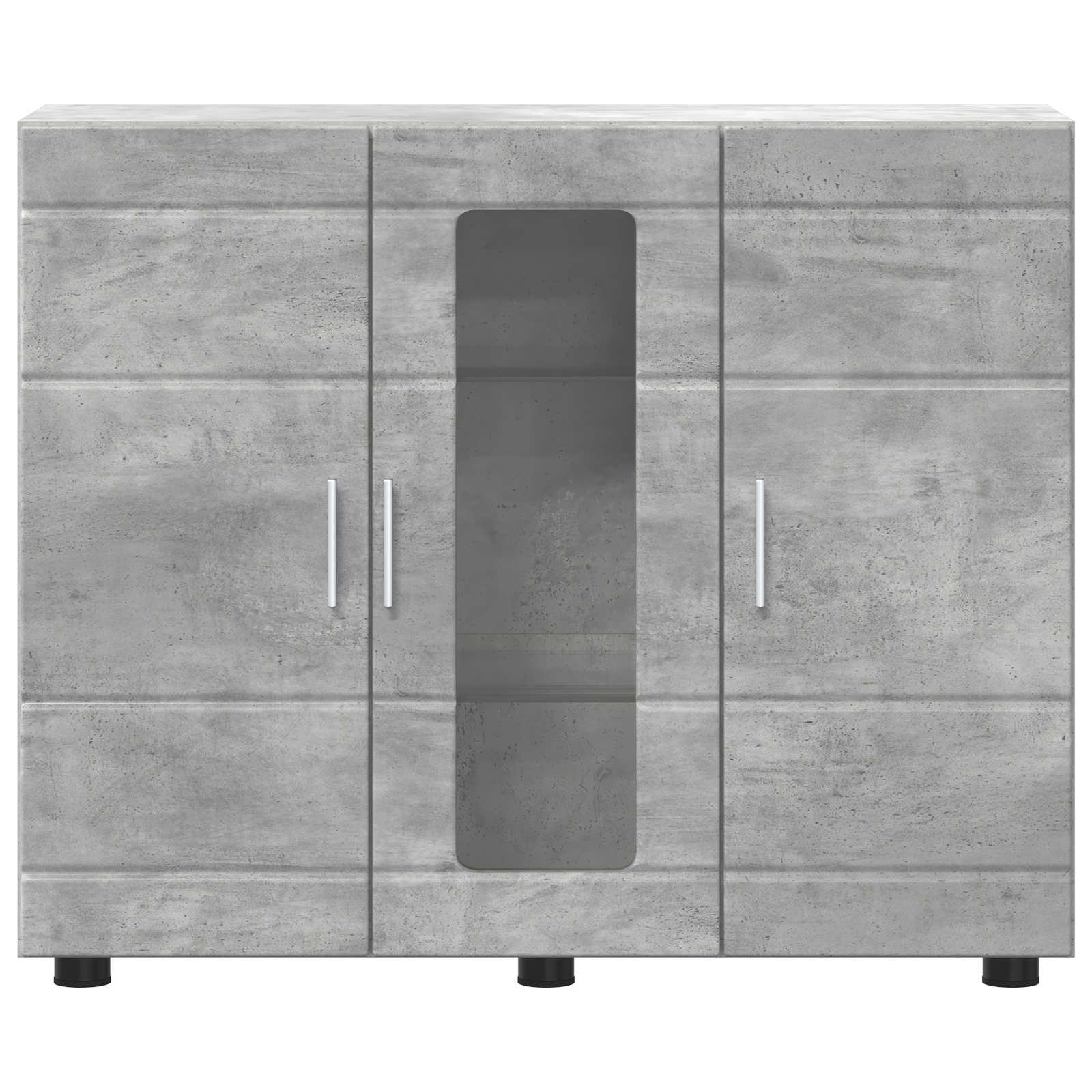 Drveni ormar s pohranom Betonski sivi 88,5 x 30,5 x 73 cm