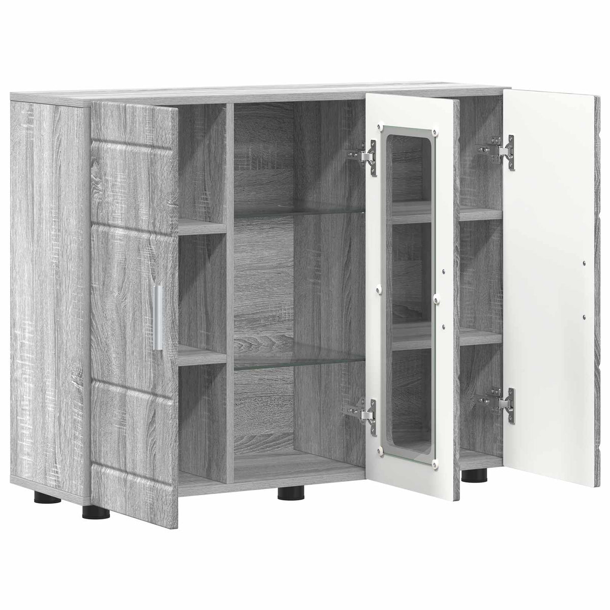 Drveni ormar Siva Sonoma 88,5 x 30,5 x 73 cm Konstruirano drvo