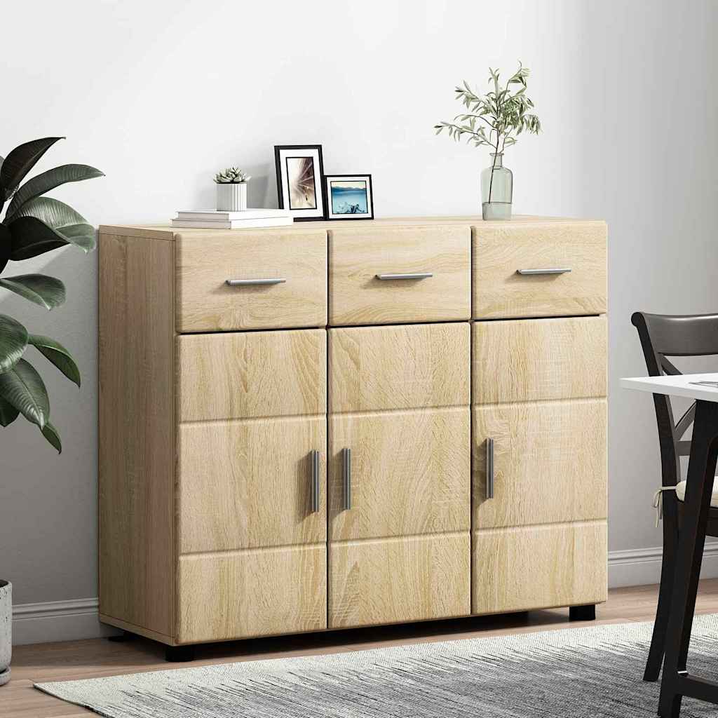 Kreveta s policom FLORIN Sonoma hrast 88,5 x 30,5 x 73 cm