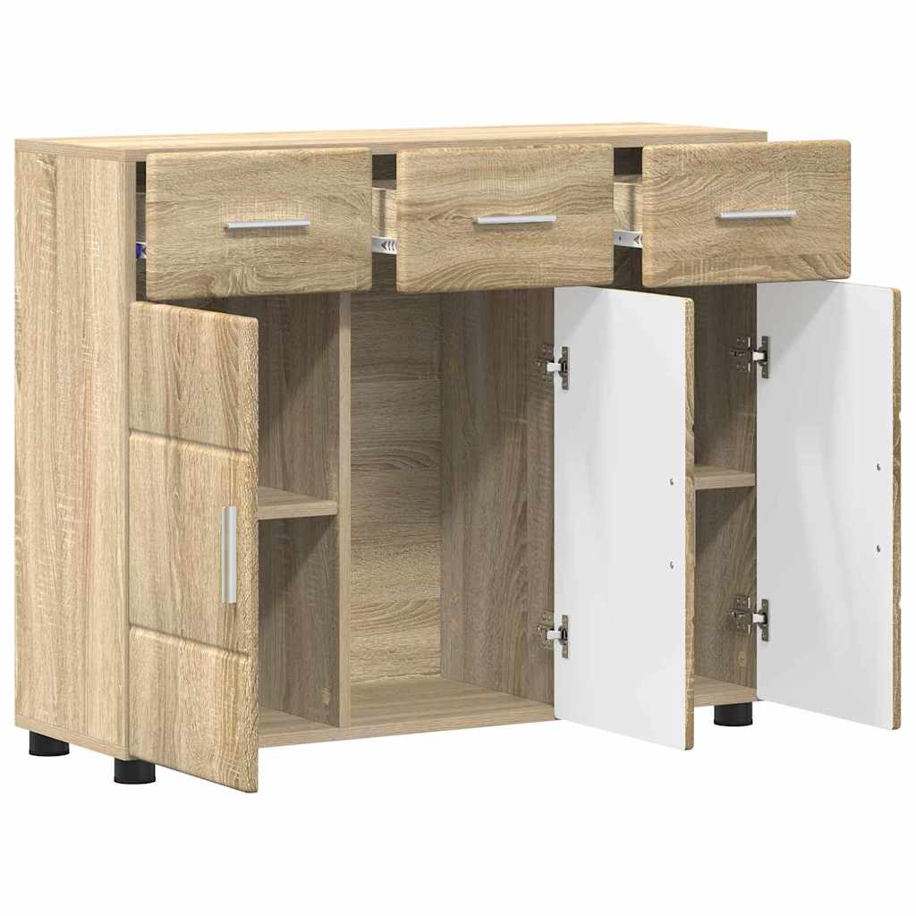 Kreveta s policom FLORIN Sonoma hrast 88,5 x 30,5 x 73 cm
