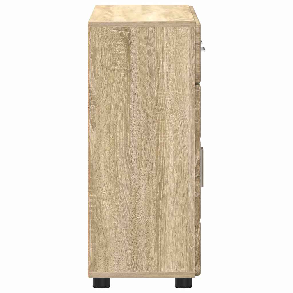 Kreveta s policom FLORIN Sonoma hrast 88,5 x 30,5 x 73 cm