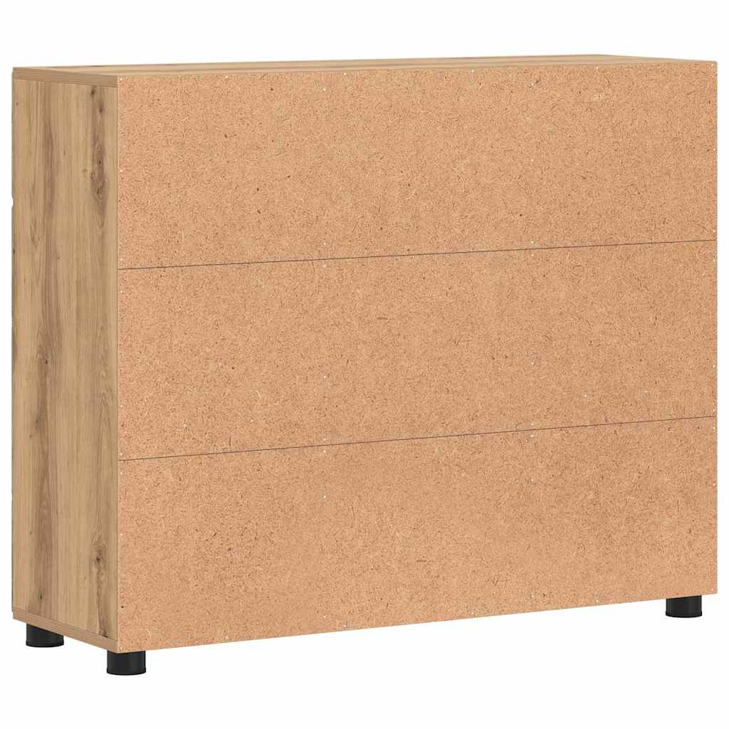 Kreveta s policom FLORIN Umjetnički hrast 88,5 x 30,5 x 73 cm