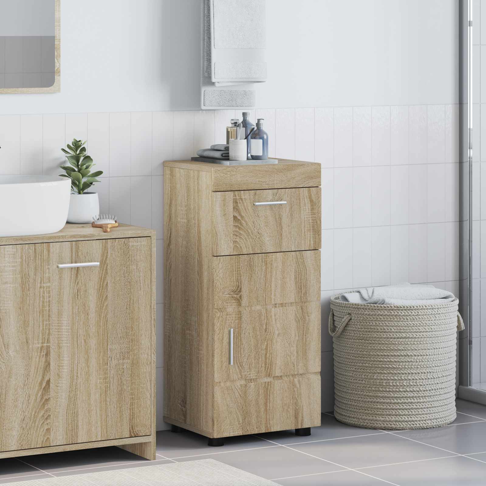 Set ormarića za kupaonicu TULUM Sonoma hrast 37 x 31,5 x 82 cm