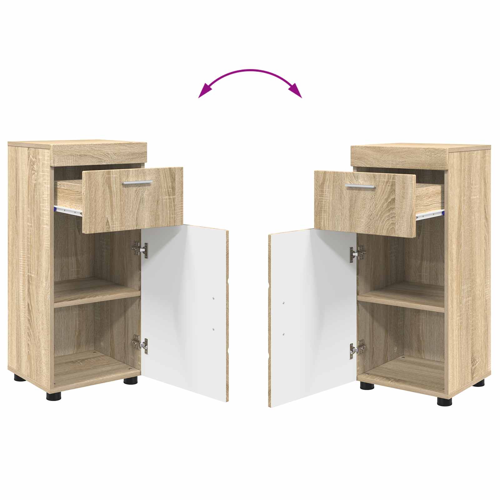 Set ormarića za kupaonicu TULUM Sonoma hrast 37 x 31,5 x 82 cm