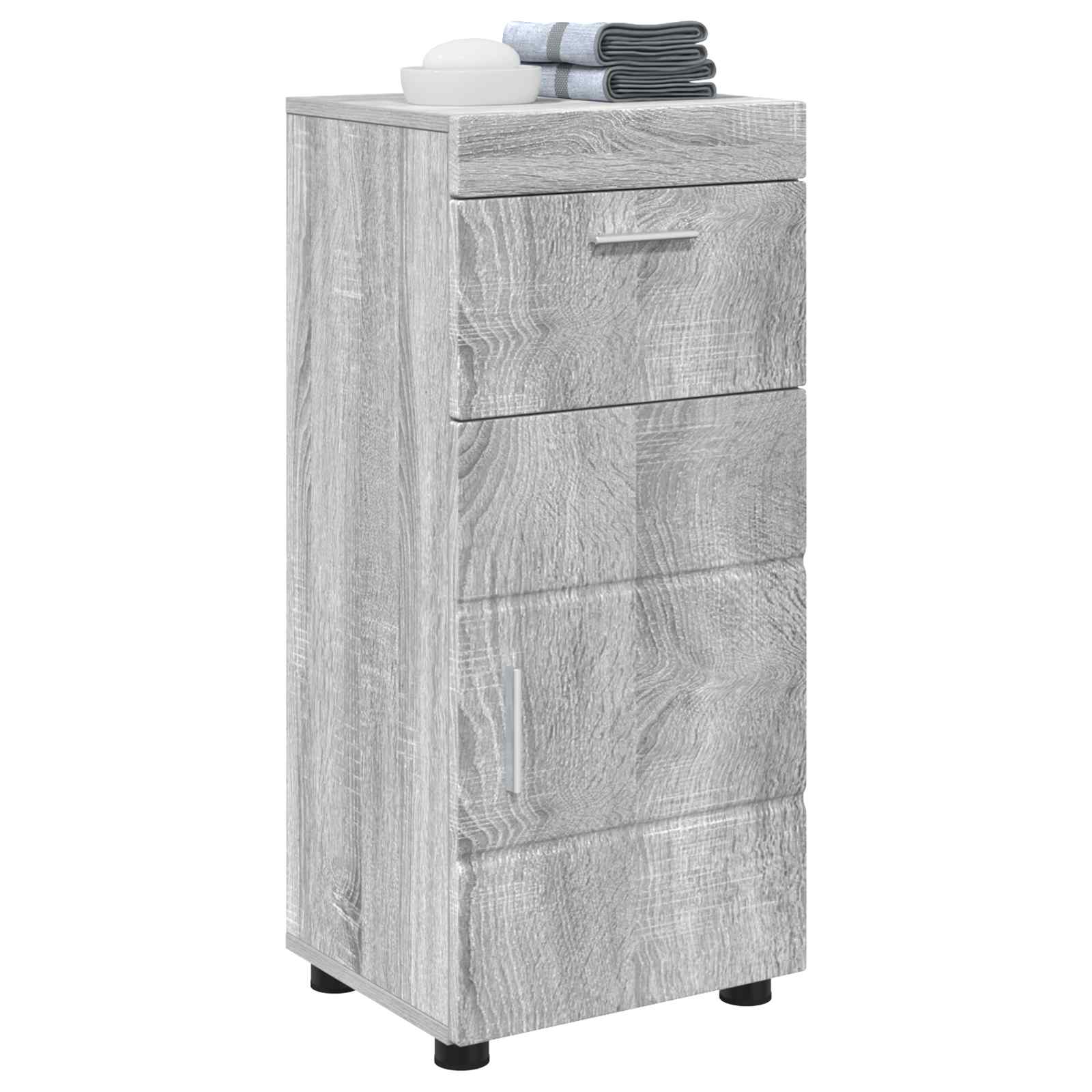 Set ormarića za kupaonicu TULUM Siva Sonoma 37 x 31,5 x 82 cm