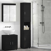 Set ormarića za kupaonicu TULUM Crna 37 x 31,5 x 203 cm