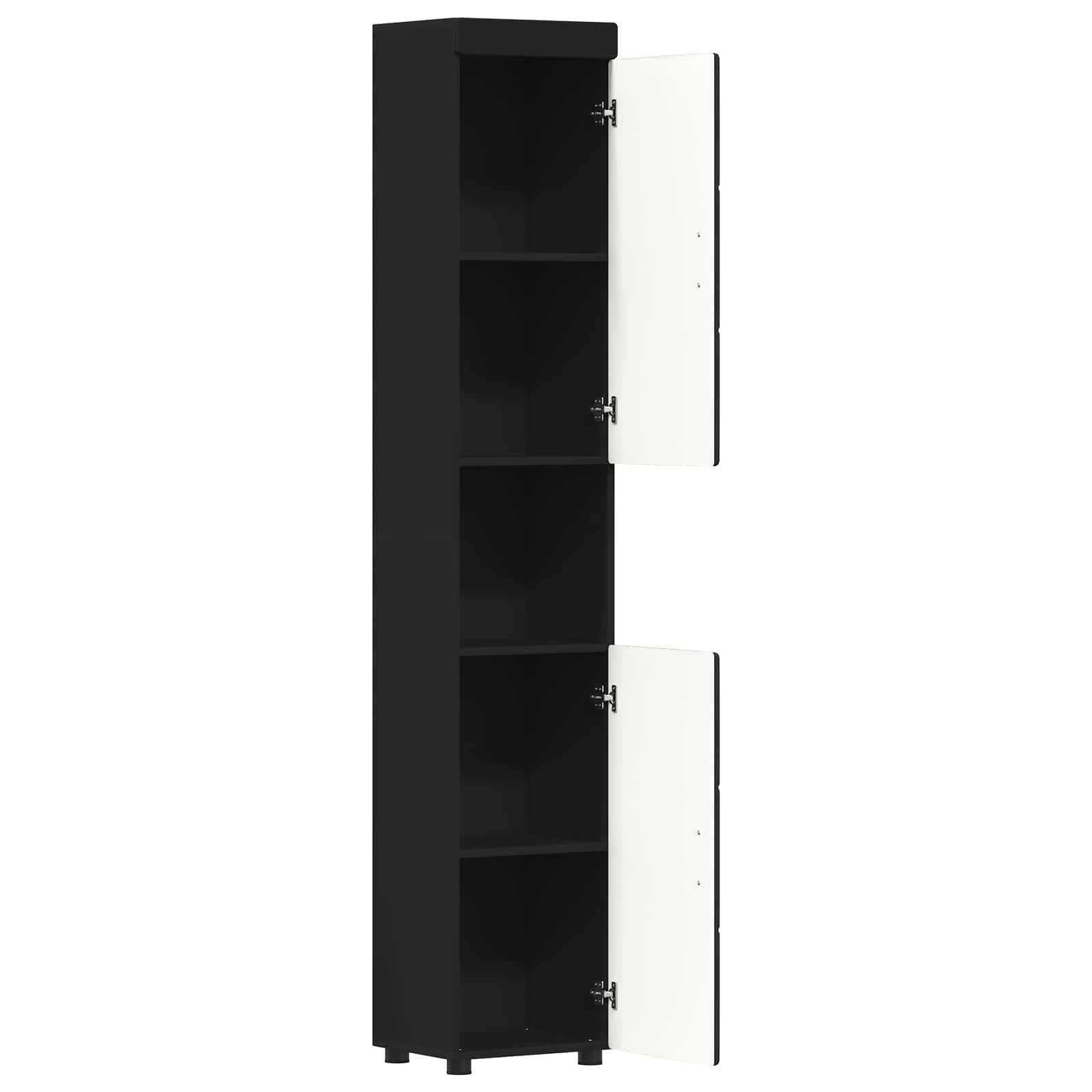 Set ormarića za kupaonicu TULUM Crna 37 x 31,5 x 203 cm