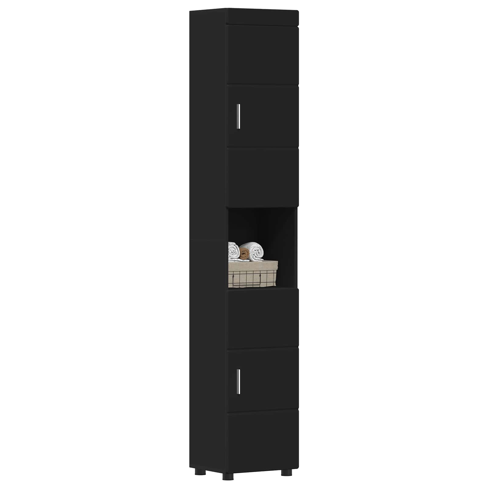 Set ormarića za kupaonicu TULUM Crna 37 x 31,5 x 203 cm
