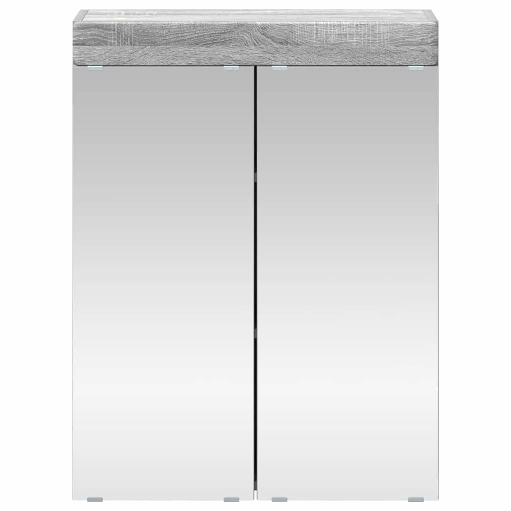 Kupaonski ormar s ogledalom TULUM Siva Sonoma 60 x 16,5 x 78 cm