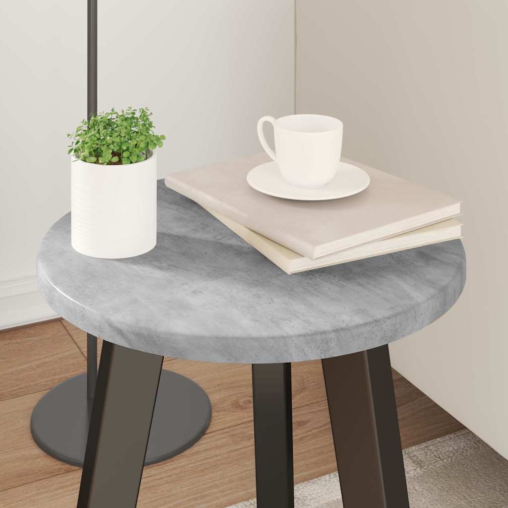 Gornji dio stola Beton siva Ø 30 x 1,5 cm Konstruirano drvo
