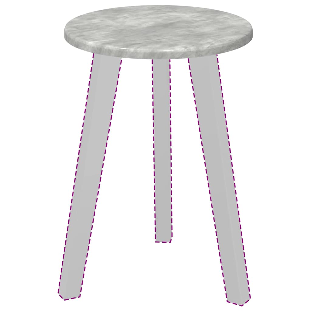 Gornji dio stola Beton siva Ø 30 x 1,5 cm Konstruirano drvo