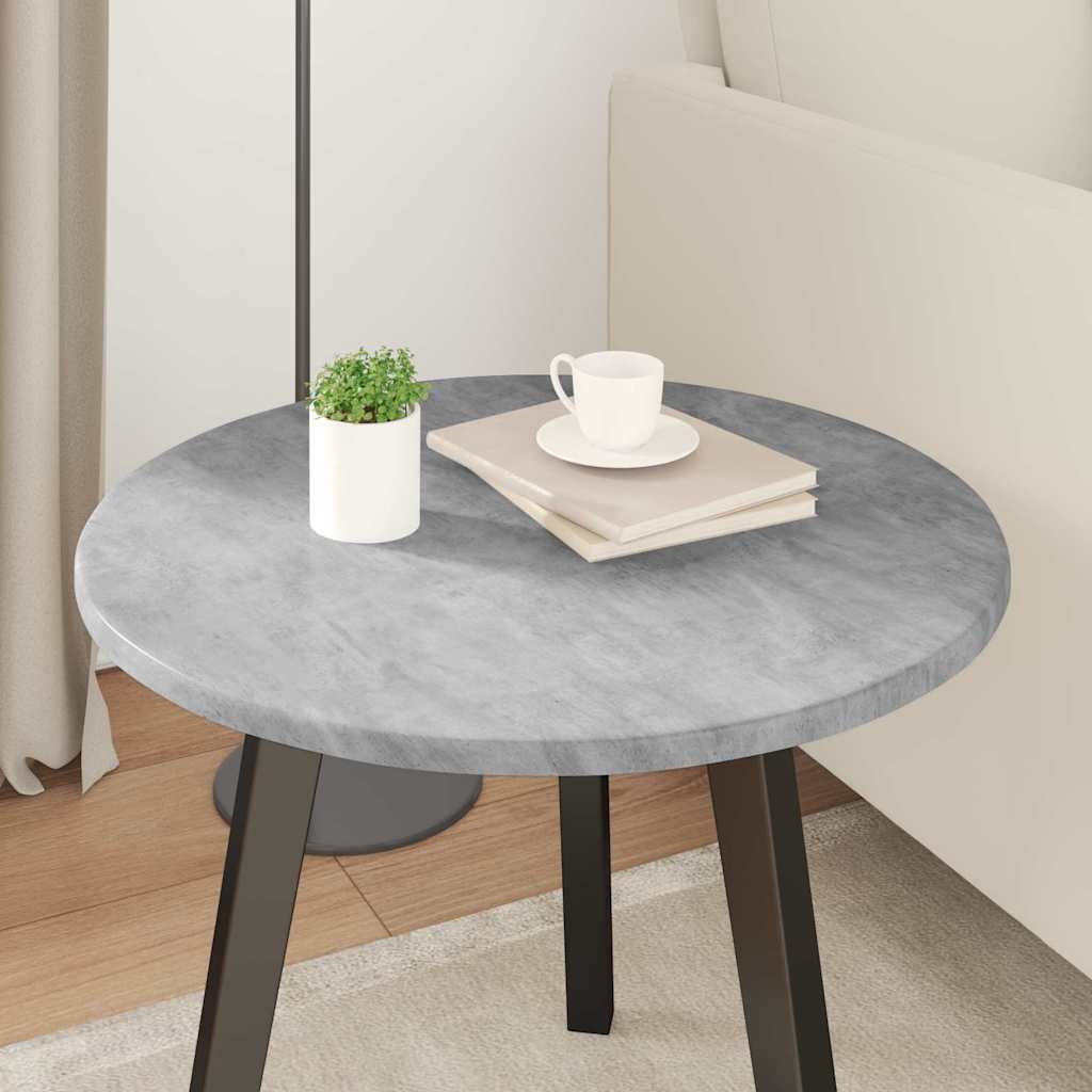 Gornji dio stola Beton siva Ø 50 x 1,5 cm Konstruirano drvo