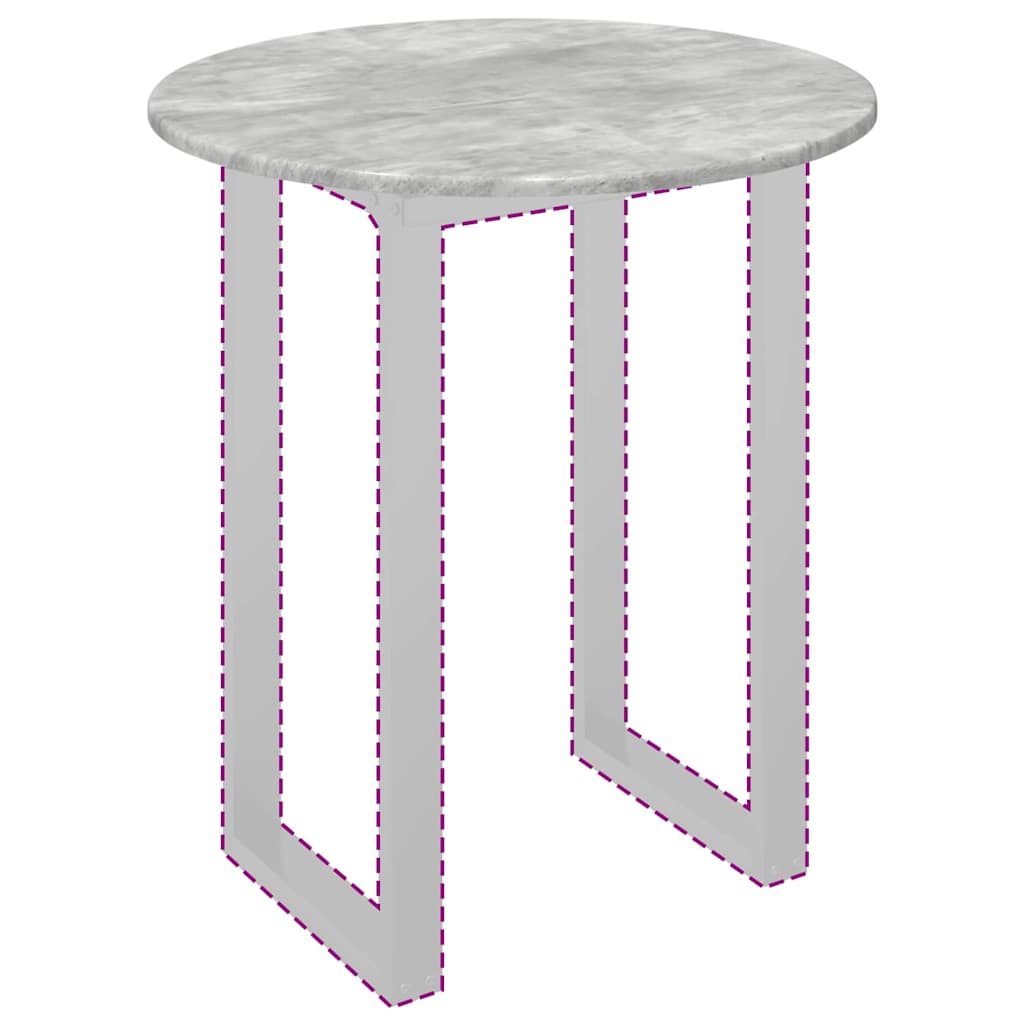 Gornji dio stola Beton siva Ø 60 x 1,5 cm Konstruirano drvo