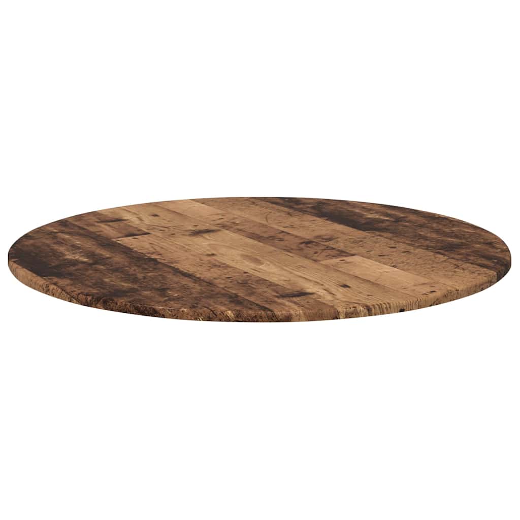 Gornji dio stola Staro drvo Ø 80 x 1,5 cm Konstruirano drvo