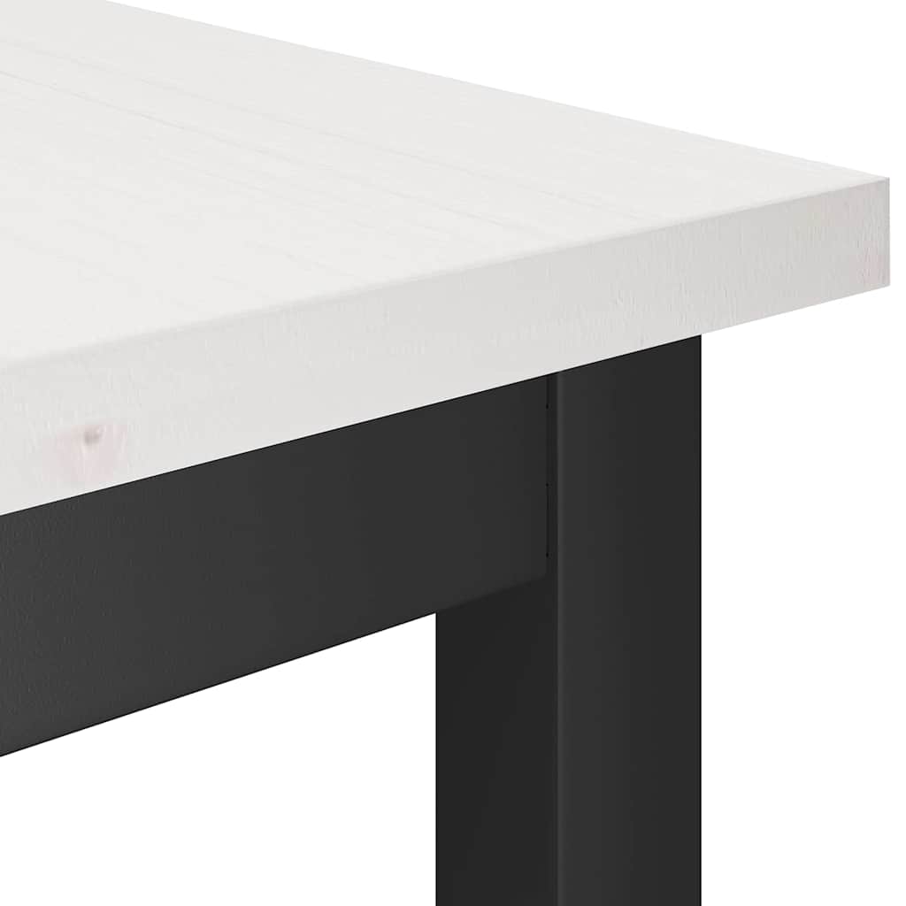 Klupa za blagovanje 2 pcs Bijelo 100 x 32,5 x 49 cm