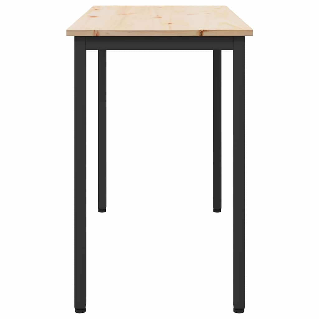 stol Prirodna 100 x 50 x 77 cm Inženjerska drva i čelik