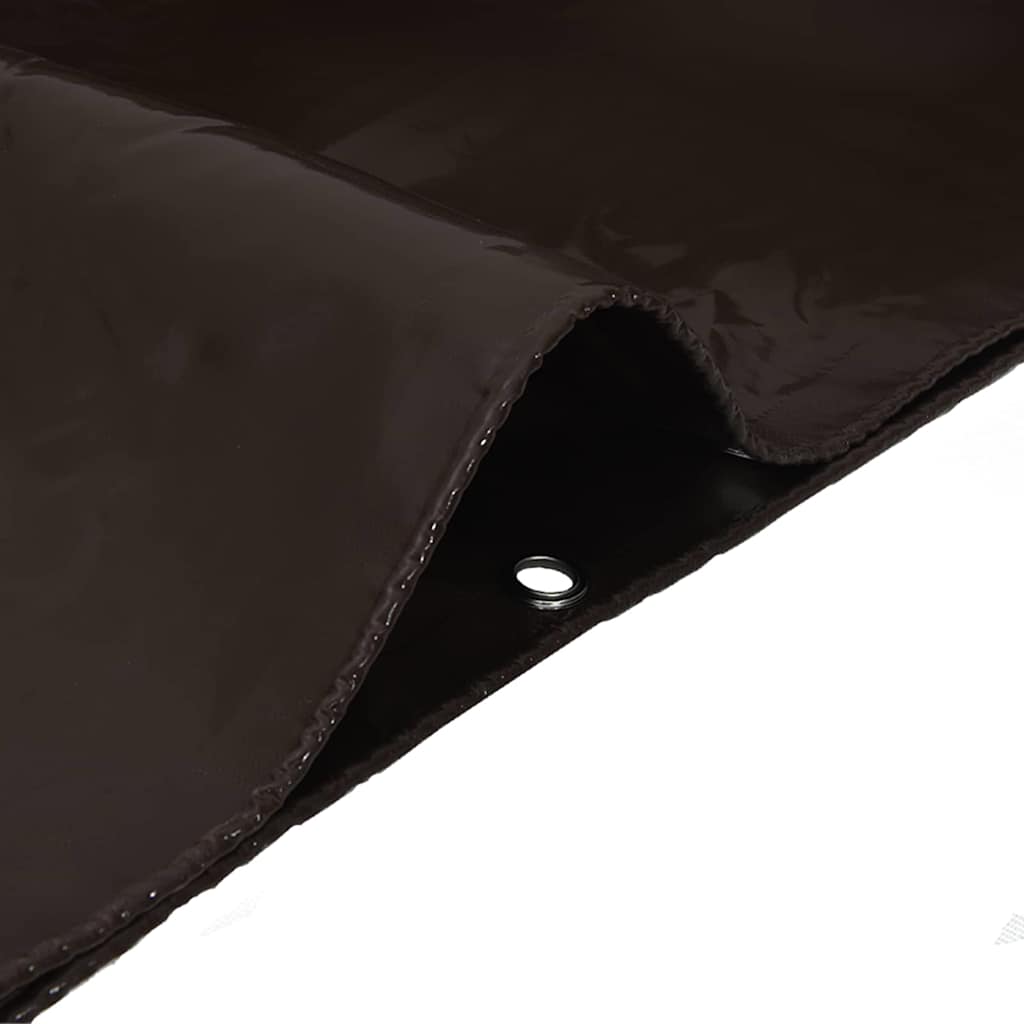 Cerada 650g / m² Smeđa 3 x 6 m Platno s PVC premazom