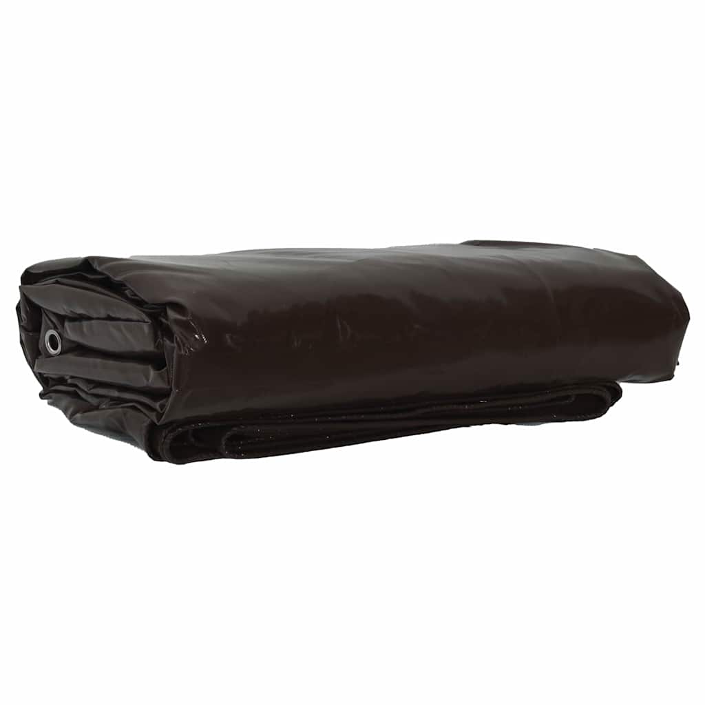 Cerada 650g / m² Smeđa 4 x 5 m Platno s PVC premazom