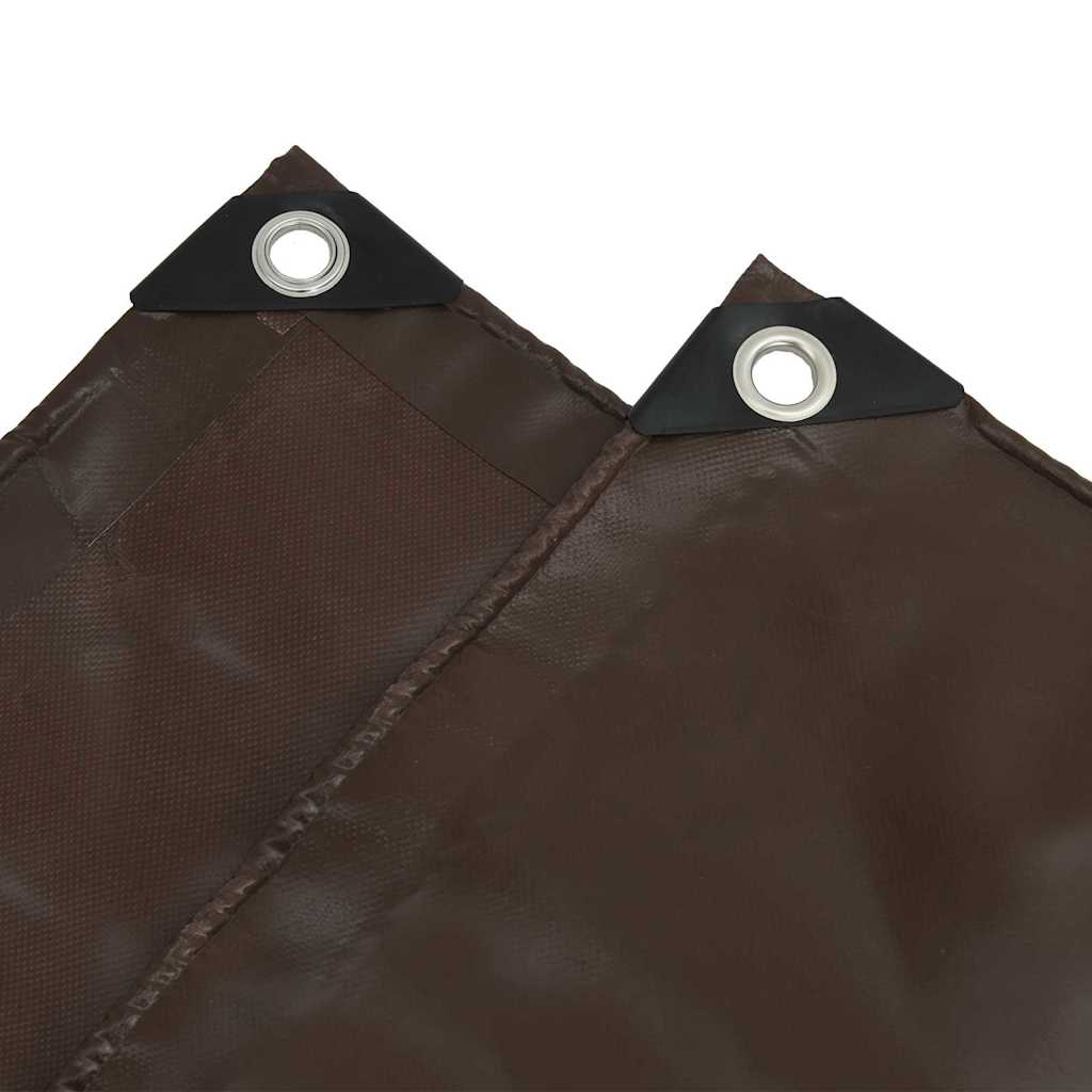 Cerada 650g / m² Smeđa 5 x 7 m Platno s PVC premazom