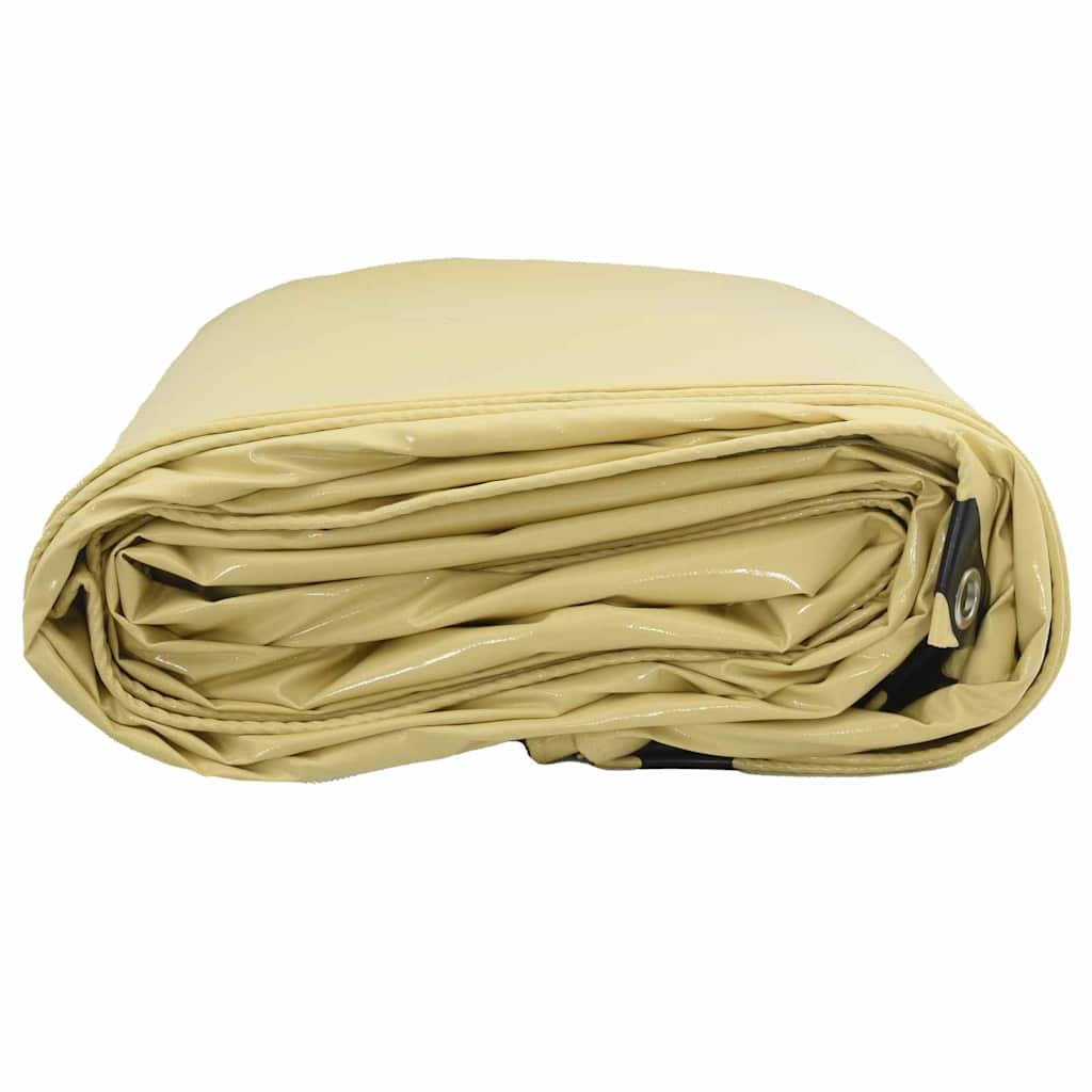 Cerada 650g / m² Bež 3 x 5 m Platno s PVC premazom
