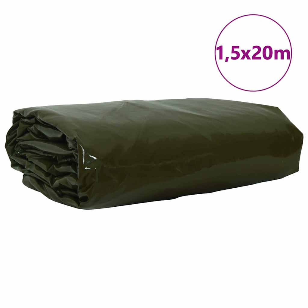 Cerada 650g m² Maslinasto zelena 1,5 x 20 m