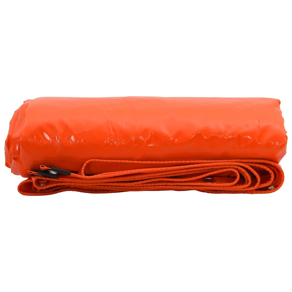 Cerada 650g / m² Narančasta 3,5 x 5 m Platno s PVC premazom