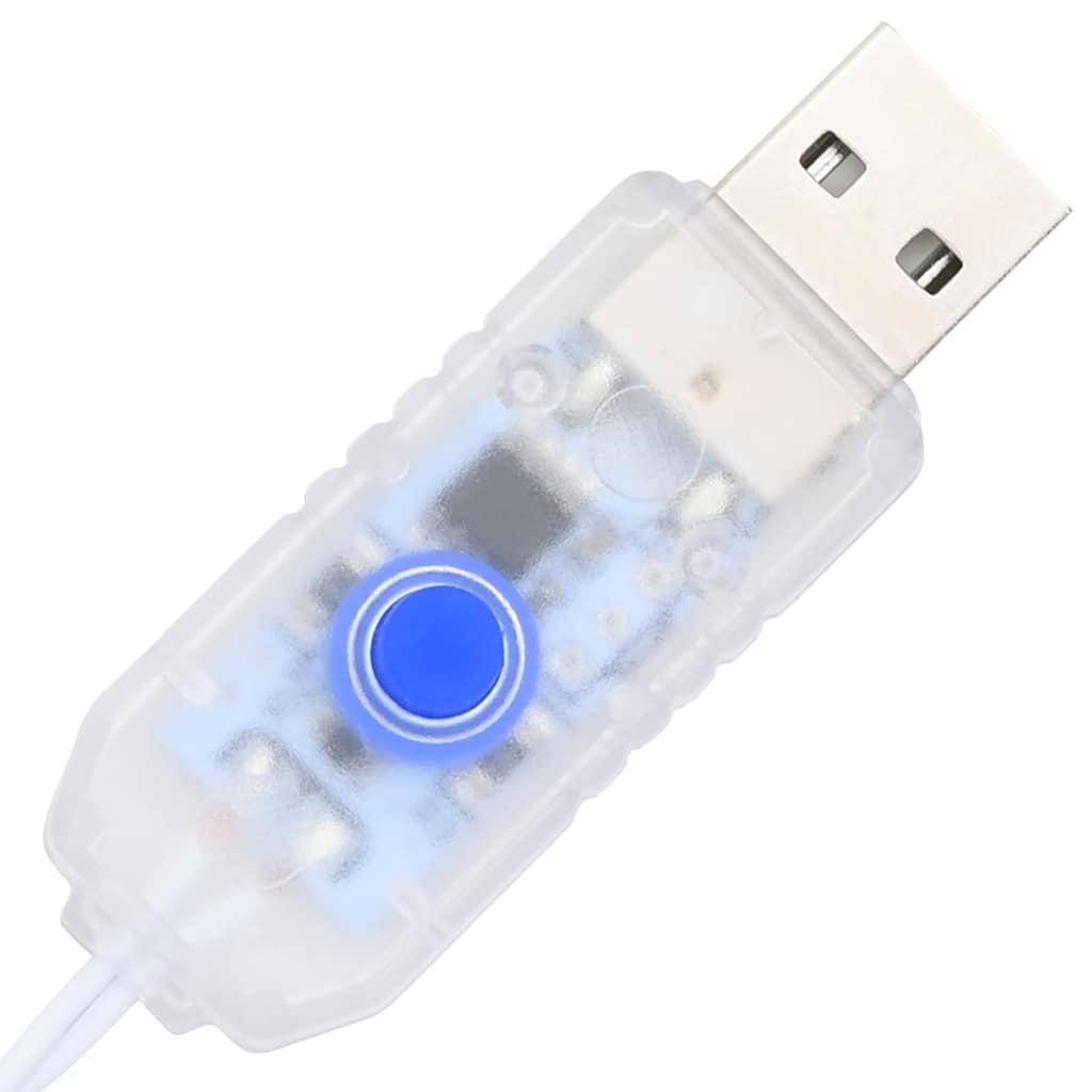 Umjetno božićno drvce s 200 LED svjetlima Bijelo 210 cm PVC