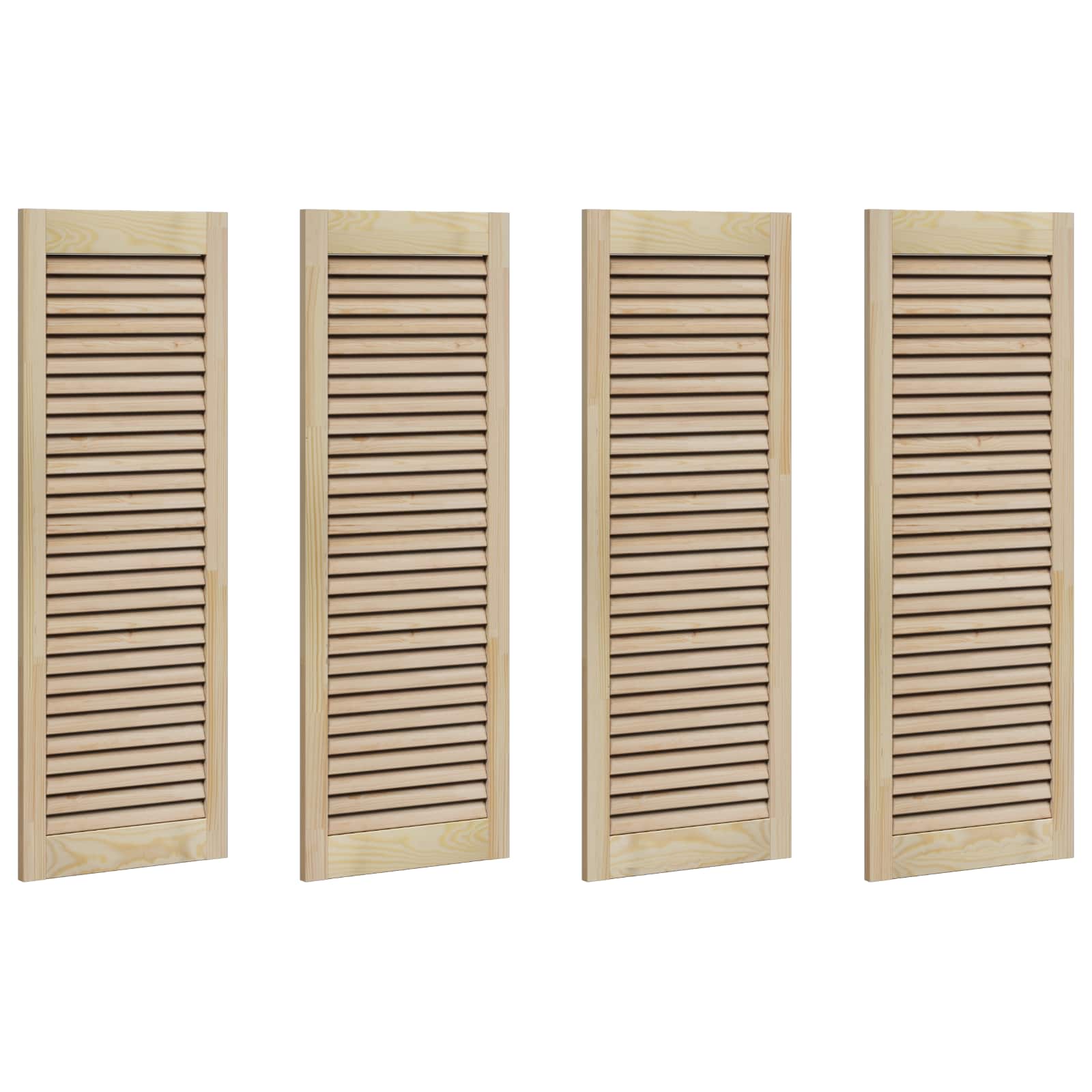 Ormarna vrata s vratima 4 pcs Prirodna 110 x 2,1 x 39,5 cm