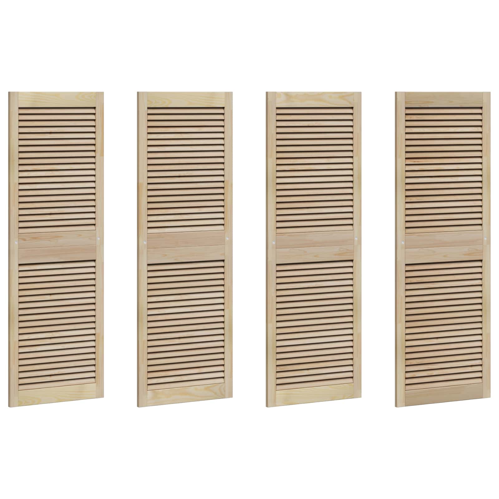 Ormarna vrata s vratima 4 pcs Prirodna 49,5 x 2,1 x 140,5 cm