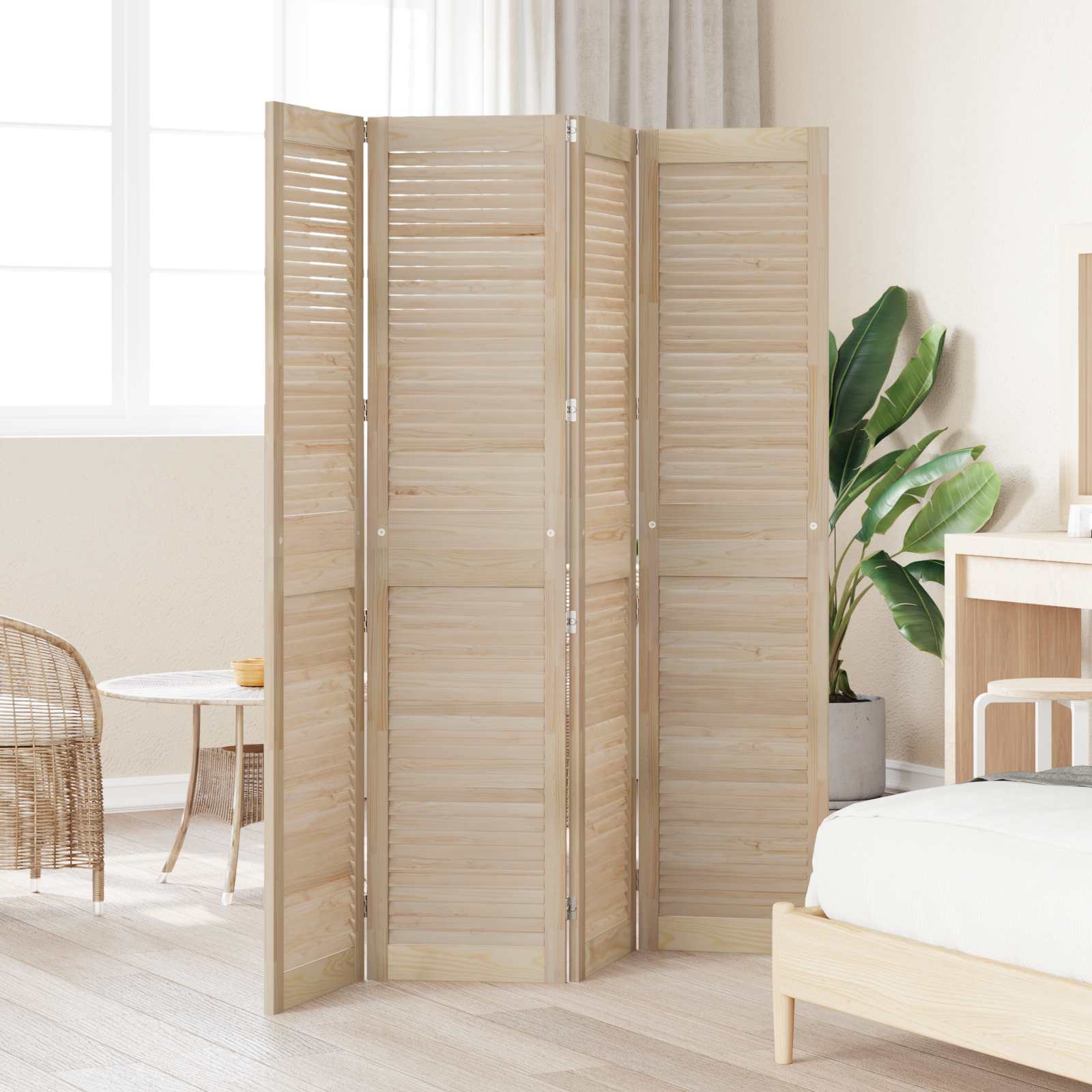 Ormarna vrata s vratima 4 pcs Prirodna 170 x 2,1 x 39,5 cm
