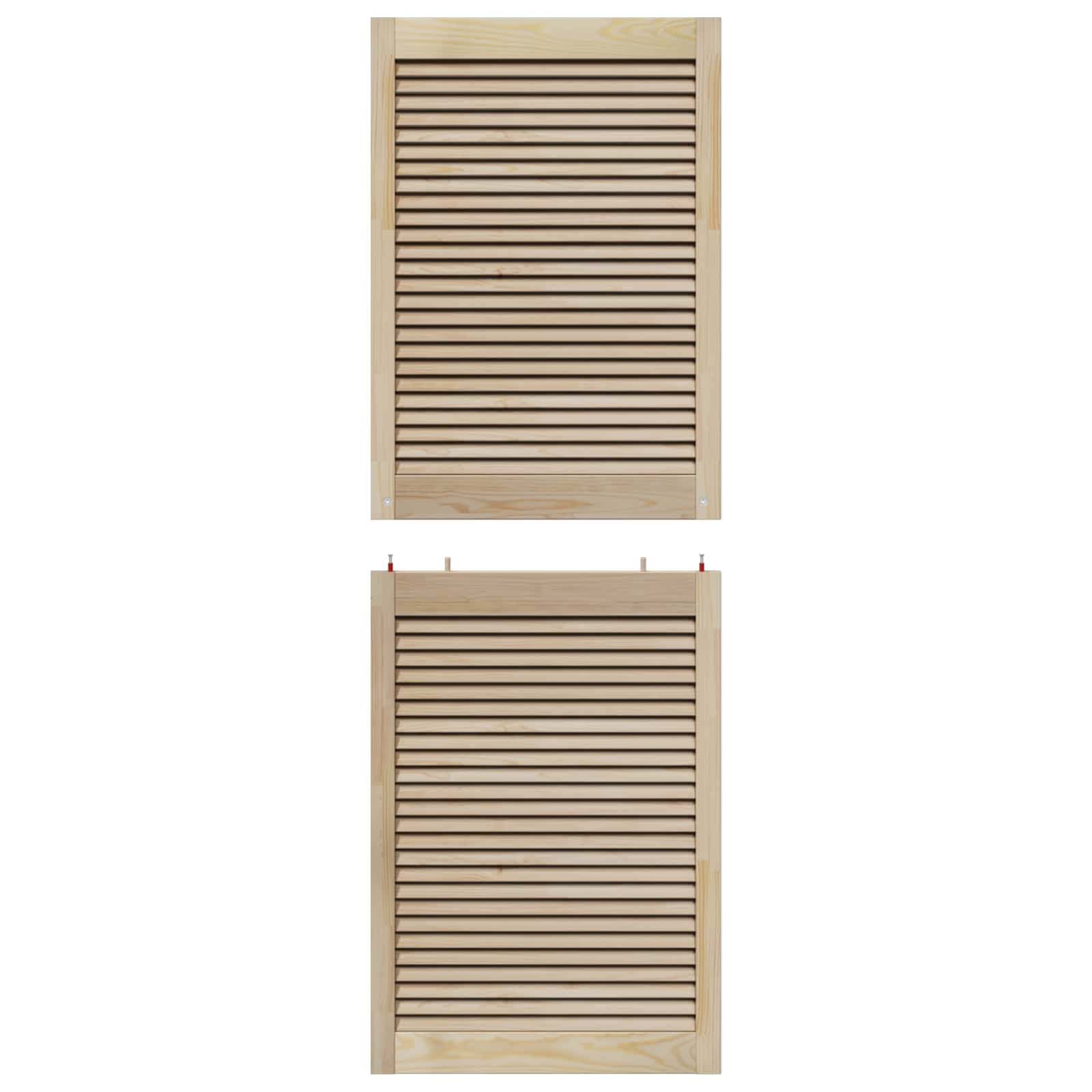 Ormarna vrata s vratima 4 pcs Prirodna 170 x 2,1 x 59,5 cm