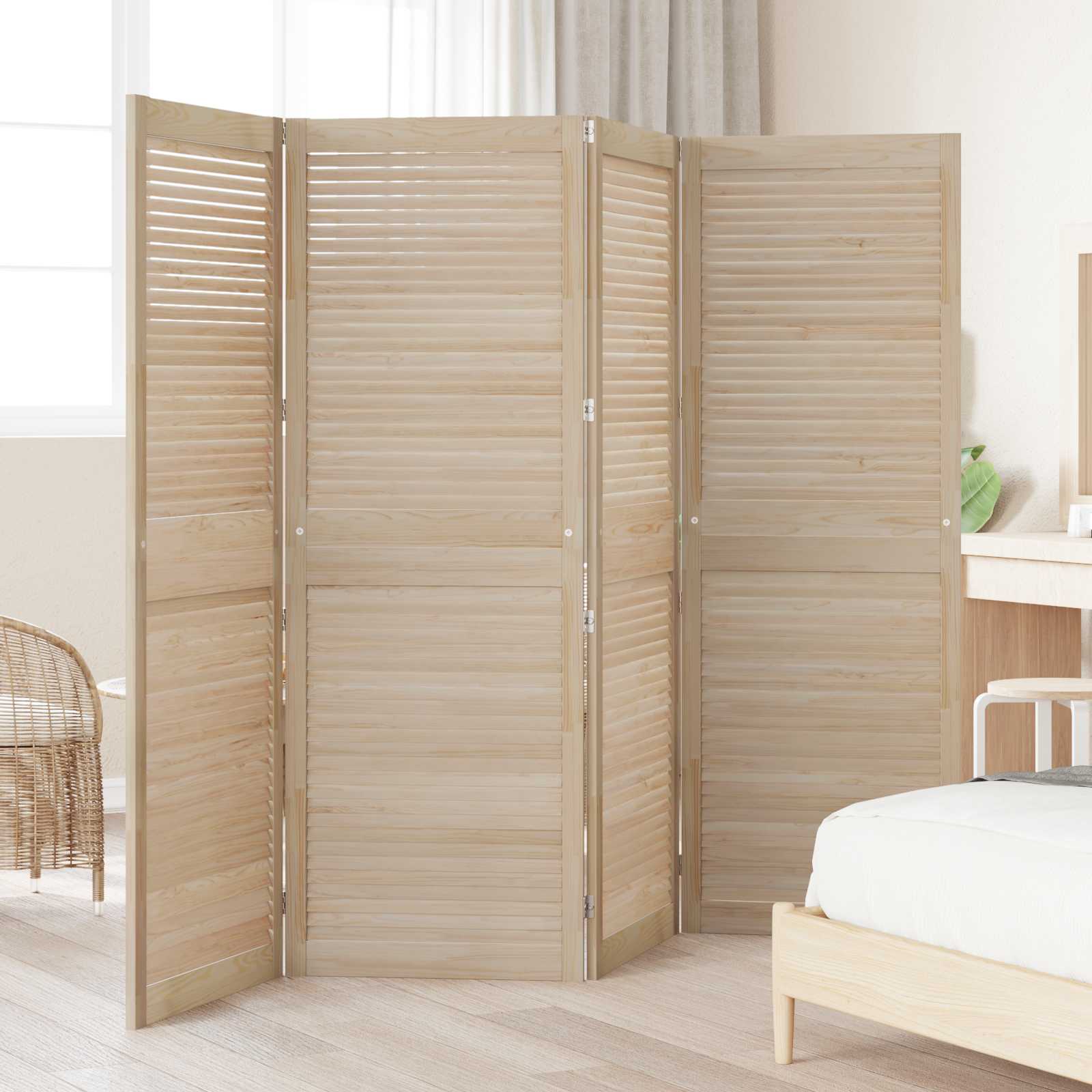 Ormarna vrata s vratima 4 pcs Prirodna 170 x 2,1 x 59,5 cm