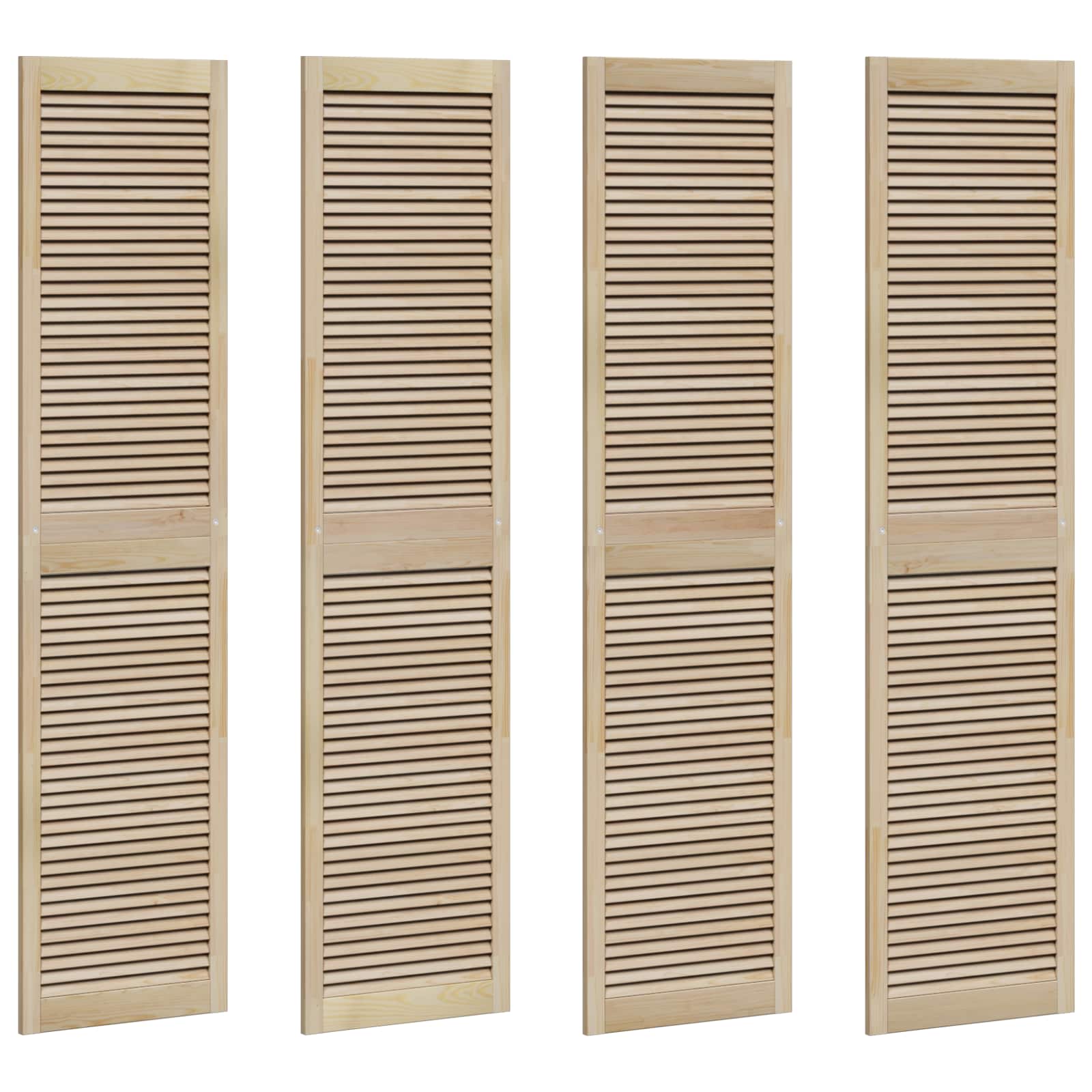 Ormarna vrata s vratima 4 pcs Prirodna 201 x 2,1 x 49,5 cm