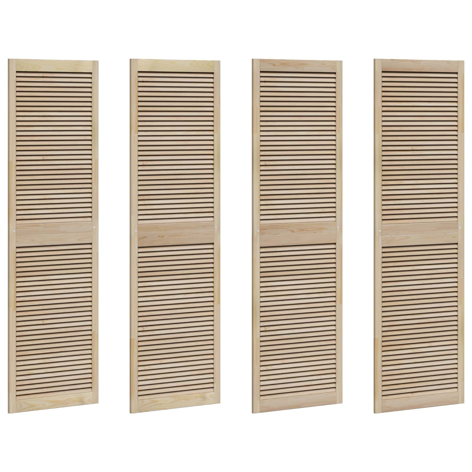 Ormarna vrata s vratima 4 pcs Prirodna 201 x 2,1 x 59,5 cm