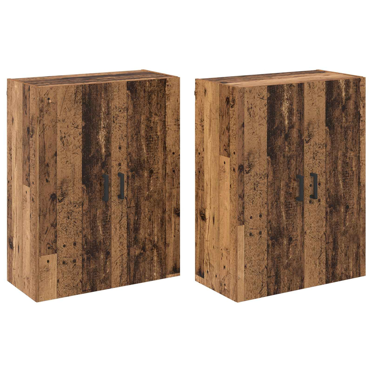 Ormar za montažu na zid 2 pcs Staro drvo 69,5 x 34 x 90 cm