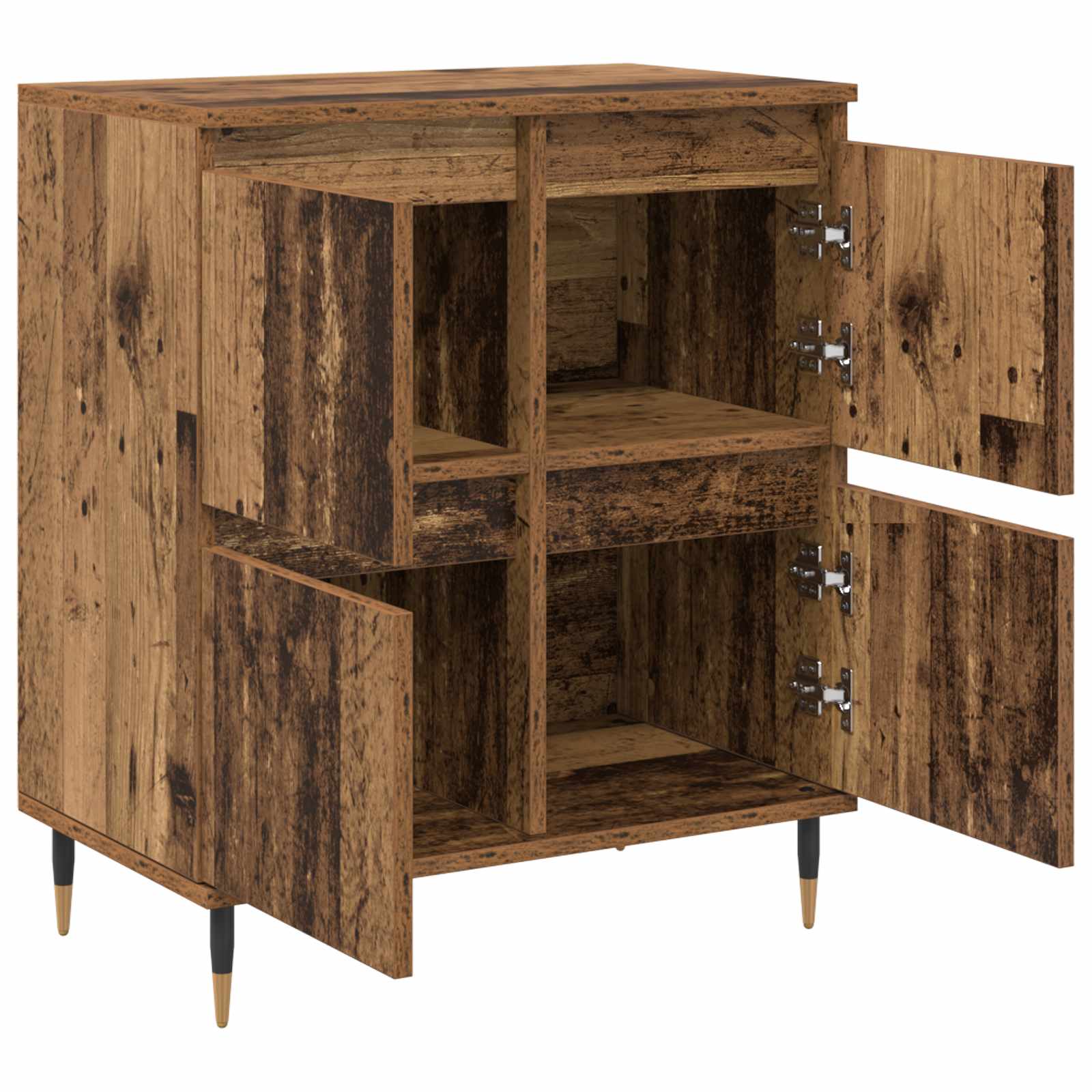 Ormarić za pohranu 3 pcs Staro drvo 60 x 35 x 70 cm